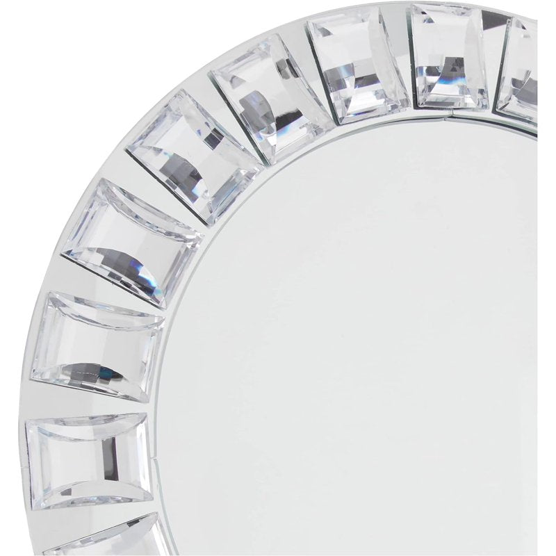 Round Glass Charger - Elegant Etching Personalized Gift