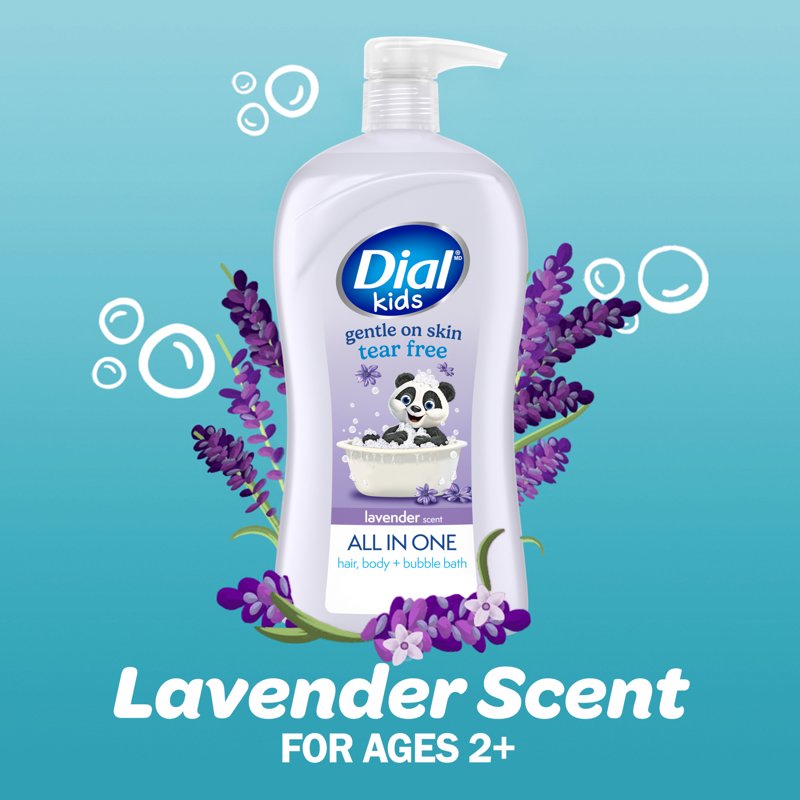 Kids 3-in-1 Body Wash, Hair Wash & Bubble Bath - Lavender, 32 oz