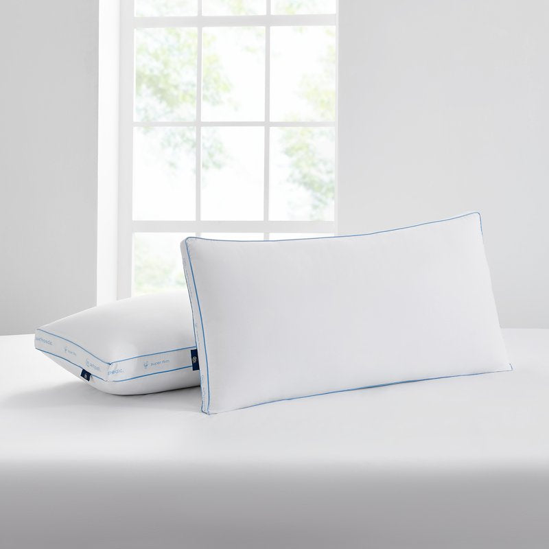 Extra Firm King Bed Pillow 2 Pack - Hypoallergenic Support Cushions