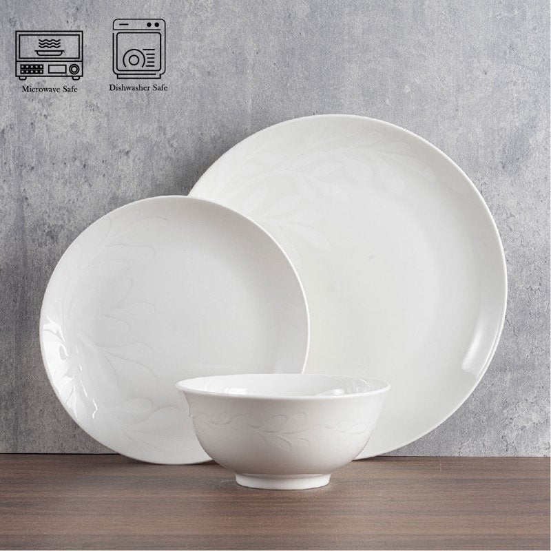 6-Inch Emelie White Stoneware Cereal Bowl - Versatile Kitchen Serveware