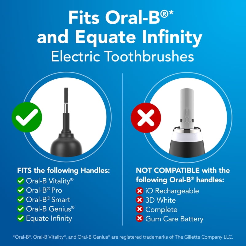 Flossing Bacteria Defense Electric Toothbrush Replacement Heads - 2 Count
