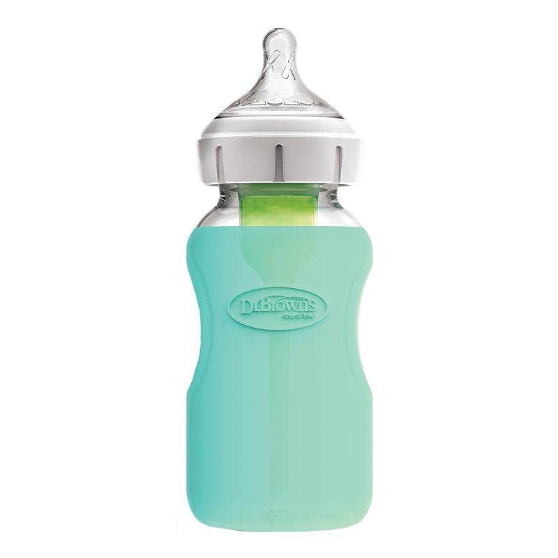Silicone Bottle Sleeve for 9 oz Dr. Brown's Glass Bottles - Mint
