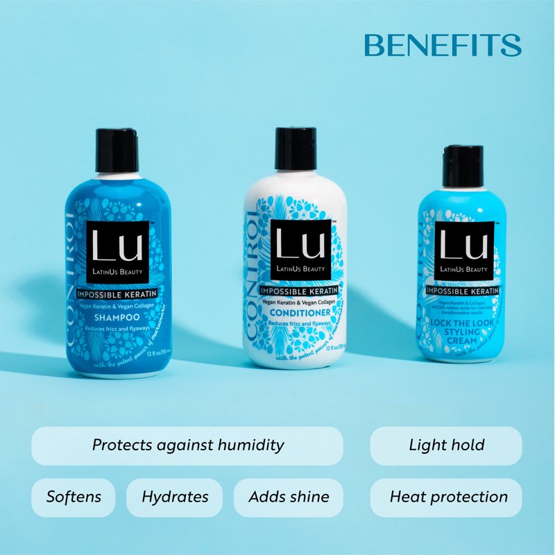 CONTROL Anti-Frizz Hair Care Set - Shampoo, Conditioner & Cream