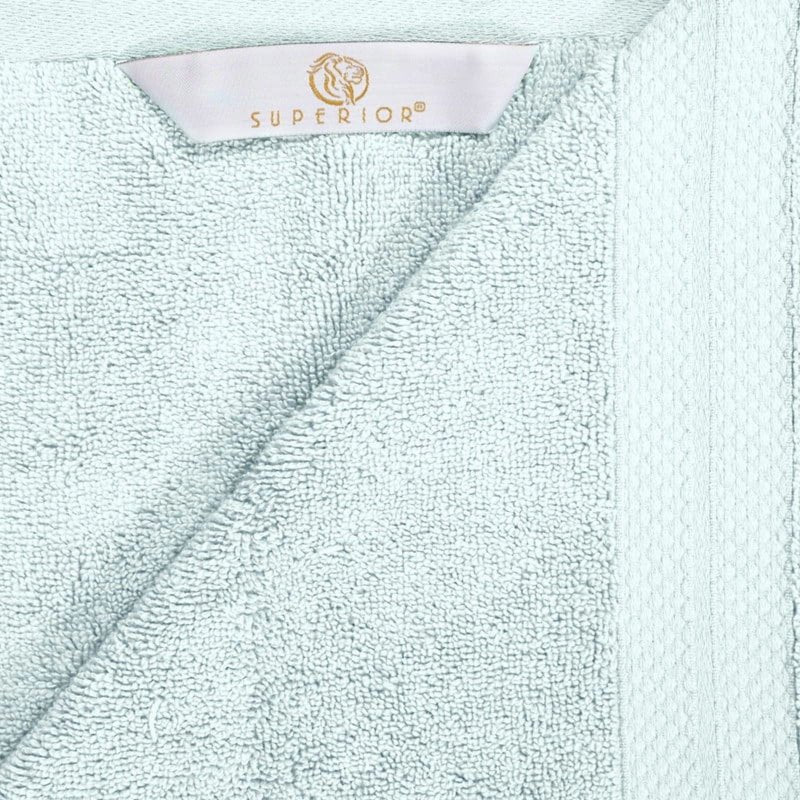 Superior Aria Turkish Cotton 6-Piece Heavyweight Towel Set - Dusty Aqua