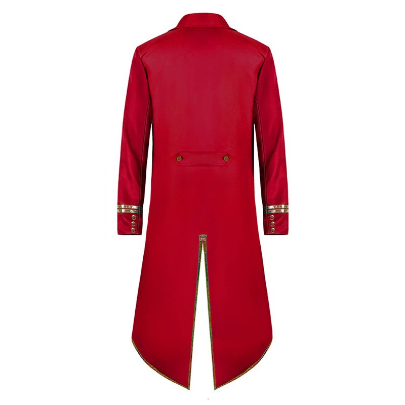 Men's Retro Tuxedo Jacket - Halloween Costume, S, Red - Fall Fashion