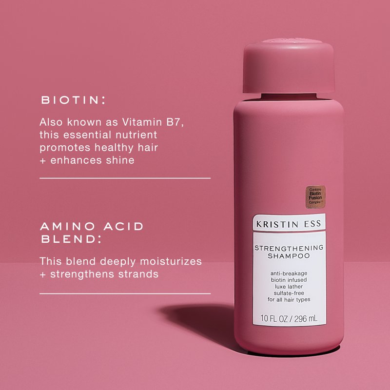 Strengthening Shampoo - 10 oz Biotin Infused, Sulfate-Free