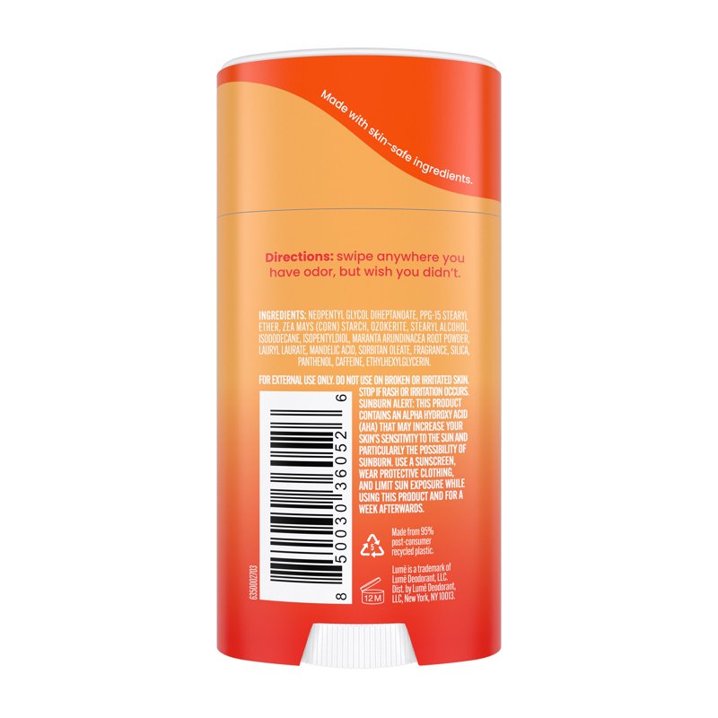 Whole Body Deodorant Stick - Aluminum-Free Clean Tangerine Scent, 2.6 oz