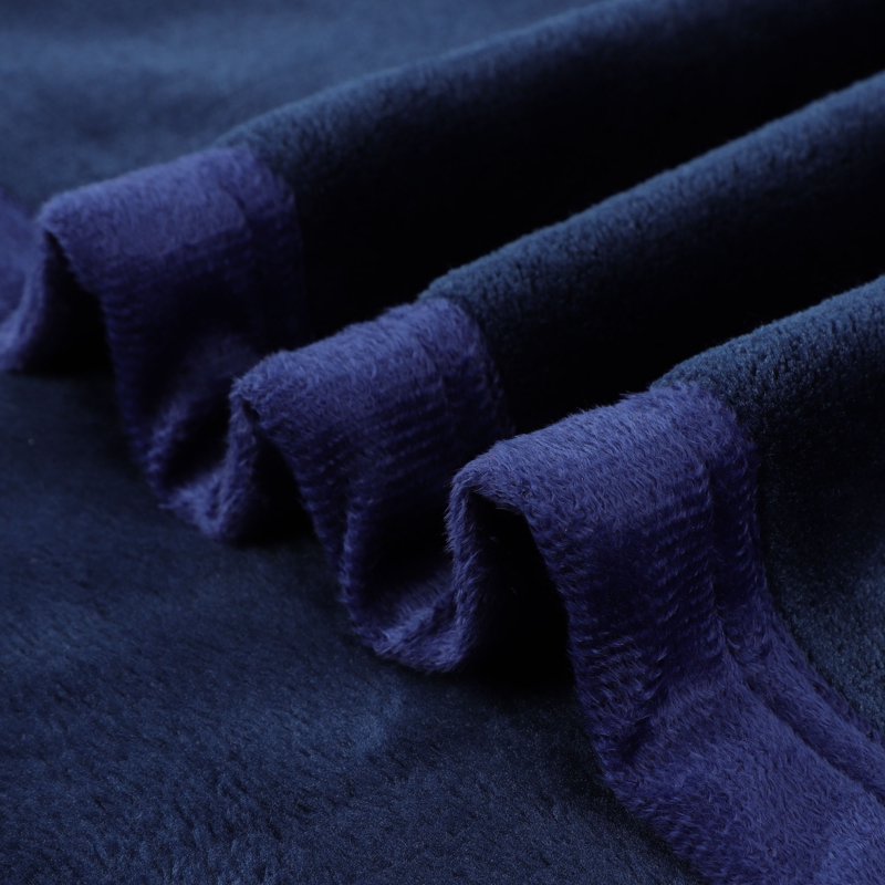 Navy Blue Flannel Fleece Blanket 30x40 Inches Soft & Warm