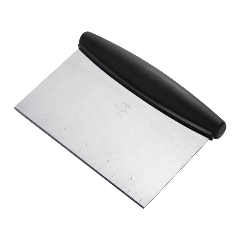 Multi-Purpose Stainless Steel Bench Scraper & Chopper - 2 Pack