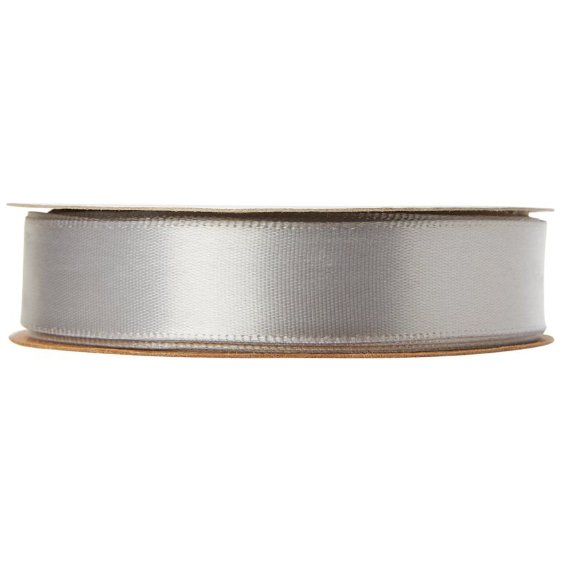 Opal Gray Satin Ribbon - 5/8 Inch Single Face Polyester, 18 Feet - Variation of THIS listing