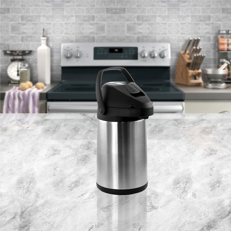 3L Stainless Steel Airpot - Insulated Hot Beverage Dispenser