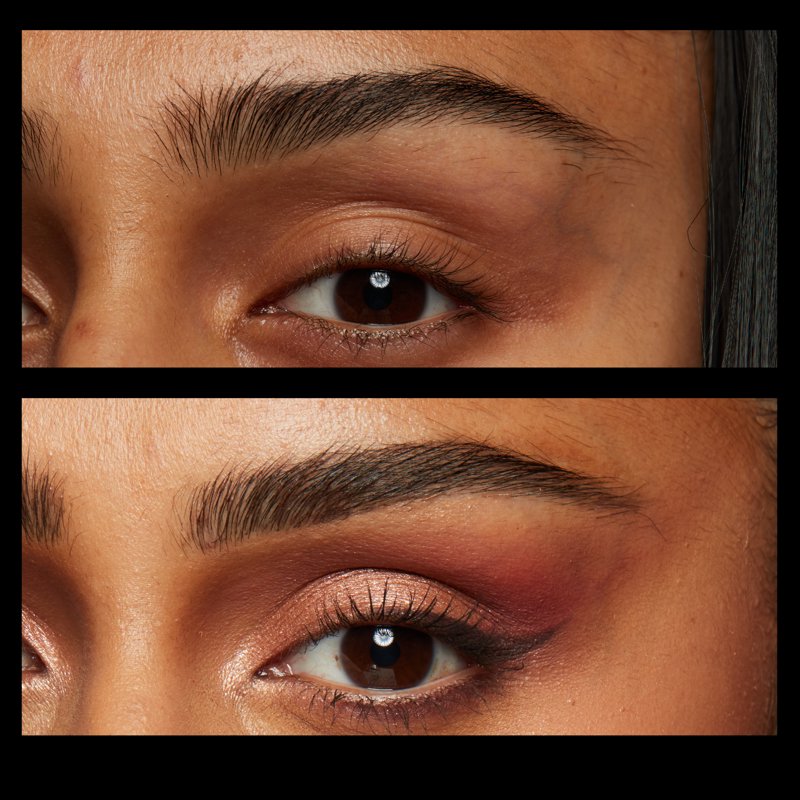 Tinted Eyebrow Gel with Hair-Like Fibers for Thickening and Shaping