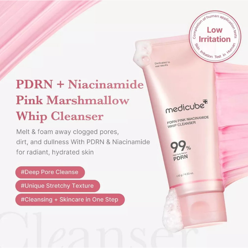 Pink Niacinamide Whip Cleanser - 4.23 oz K-Beauty Face Wash