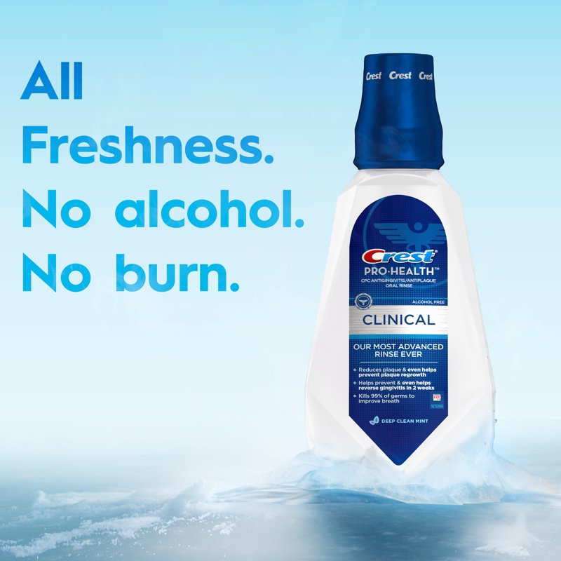Pro-Health Clinical Mouthwash, Alcohol-Free Antigingivitis Rinse, 946 mL