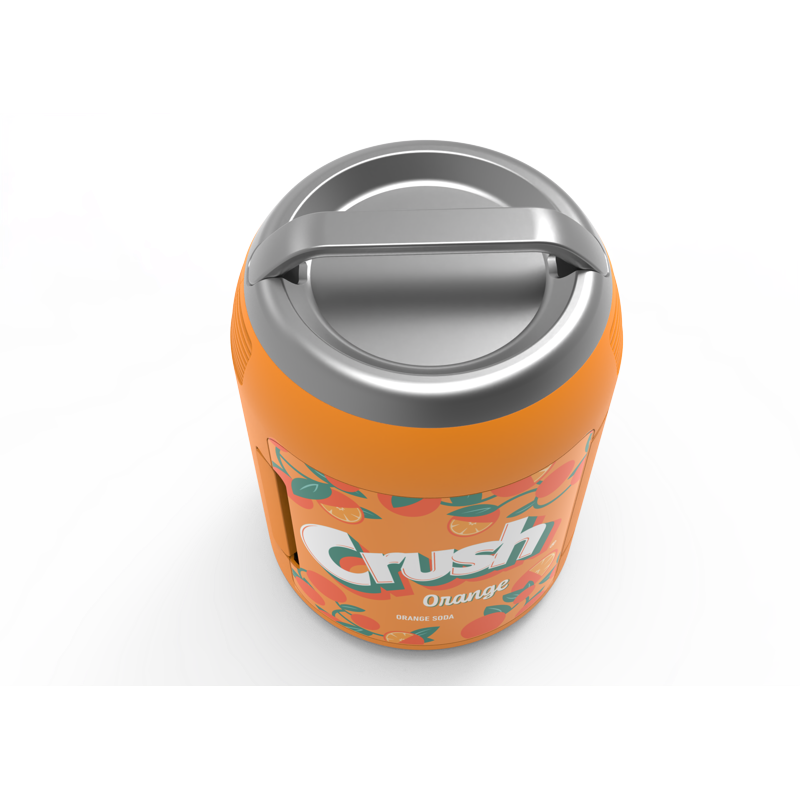 Crush 6-Can Mini Personal Fridge Cooler - Orange