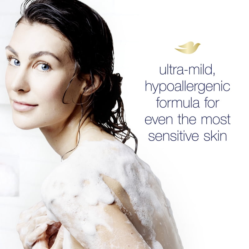 Hypoallergenic Foaming Body Wash for Sensitive Skin - 4 Pack