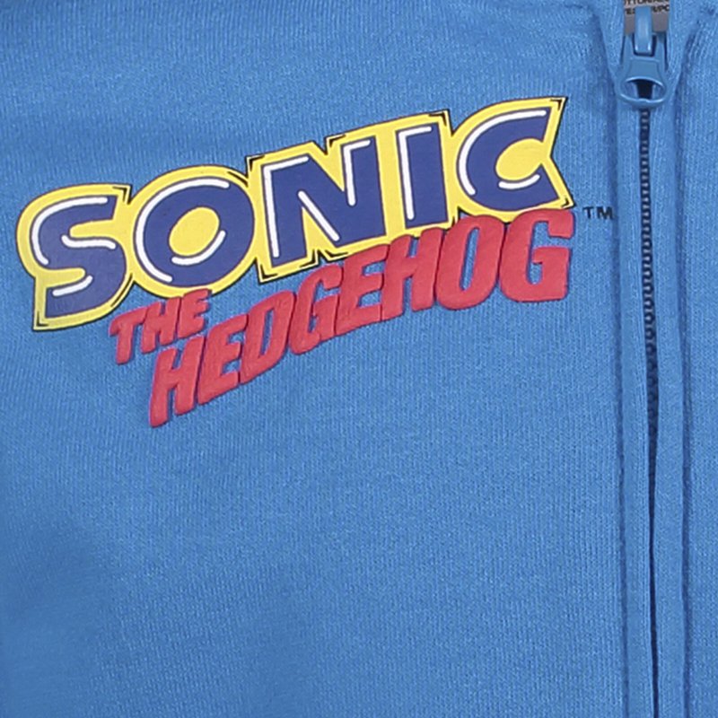 Toddler Boys Sonic the Hedgehog Fleece Zip-Up Hoodie - Blue 2T Variation