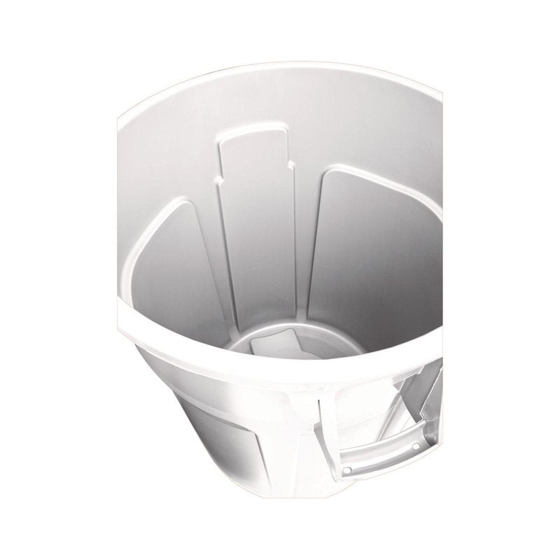 20 Gallon Round Brute Trash Can - Vented Plastic Garbage Bin
