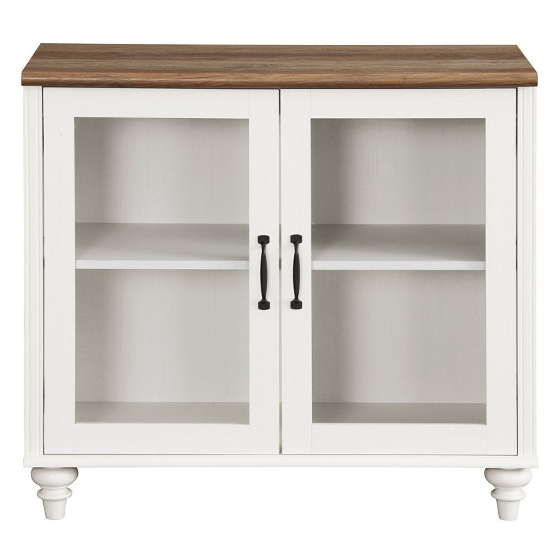 Buffet Cabinet with Glass Door - Off White - Single