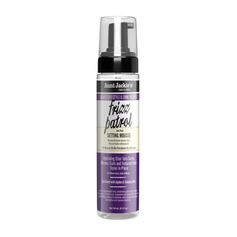Frizz Patrol Anti-Poof Twist & Curl Setting Mousse - 2 Pack