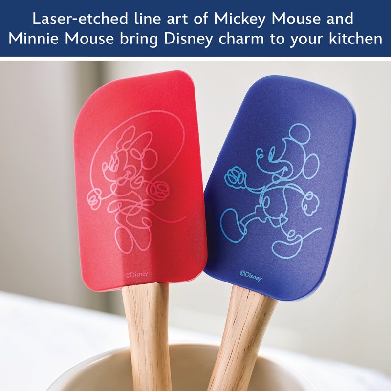 Silicone Spatula and Spoonula Set - 2 Pieces, Mixed Colors