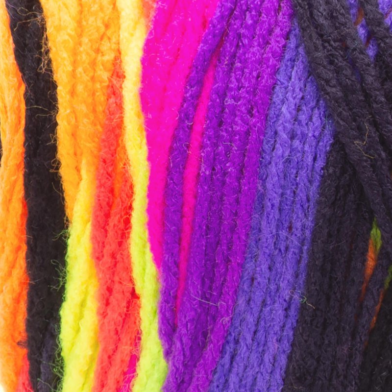 Jumbo Acrylic Yarn Bright Stripes - Medium #4 10oz/283g 482 Yards