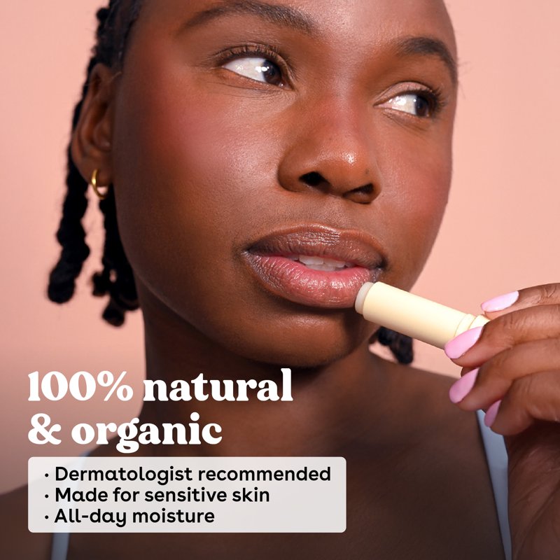 Organic Lip Balm Stick Set - Moisturizing Natural Lip Care