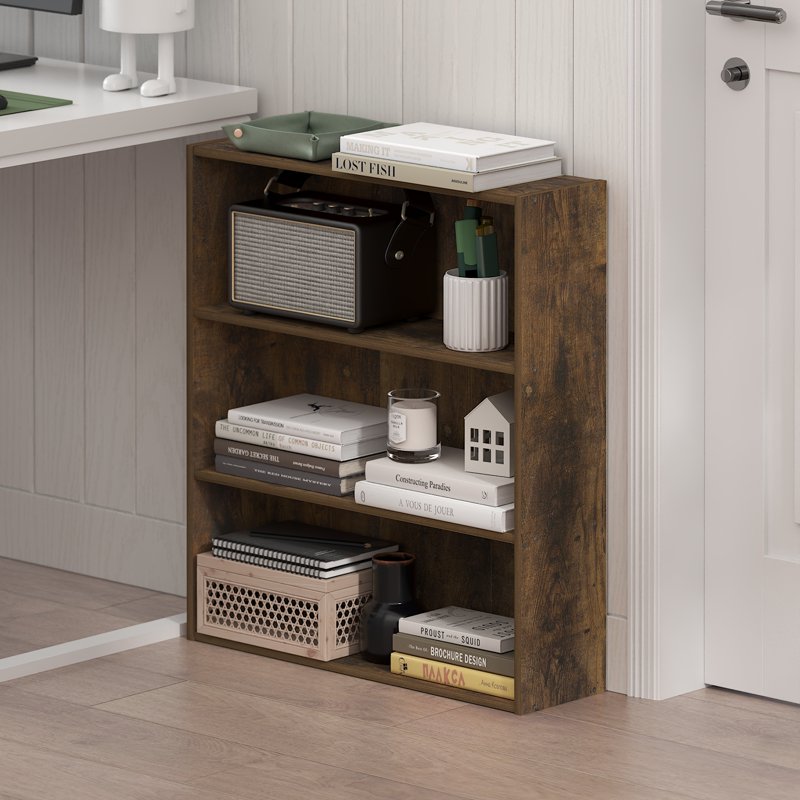 3-Tier Open Shelf Bookcase - Compact Storage Organizer