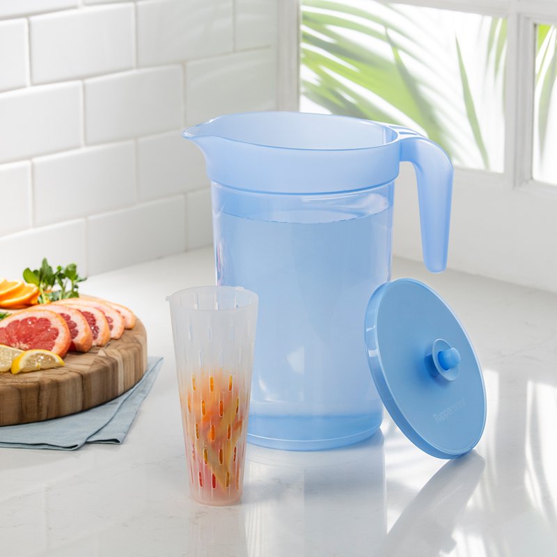 1-Gallon Pitcher with Lid & Infuser - 2 Pack, Blue