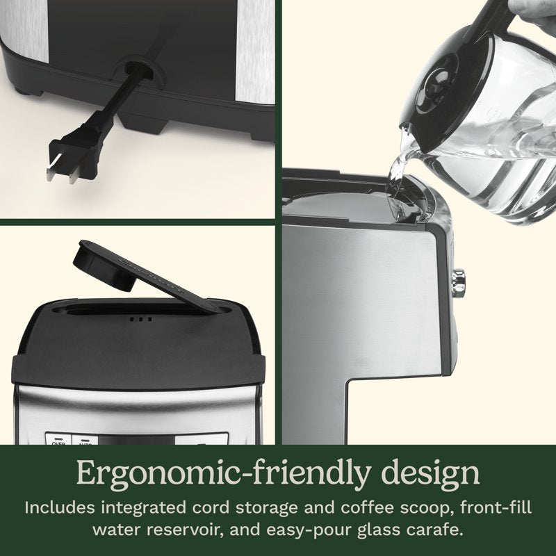 14-Cup Programmable Coffee Maker - Stainless Steel