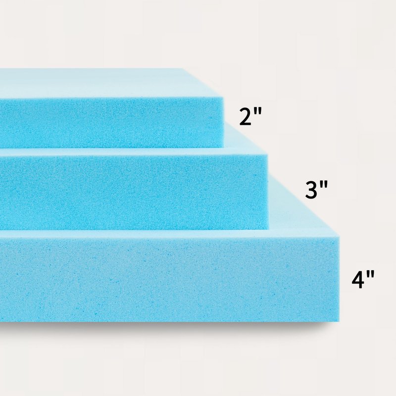 California King Memory Foam Mattress Topper - 2 Inch Gel Medium Soft Bed Pad