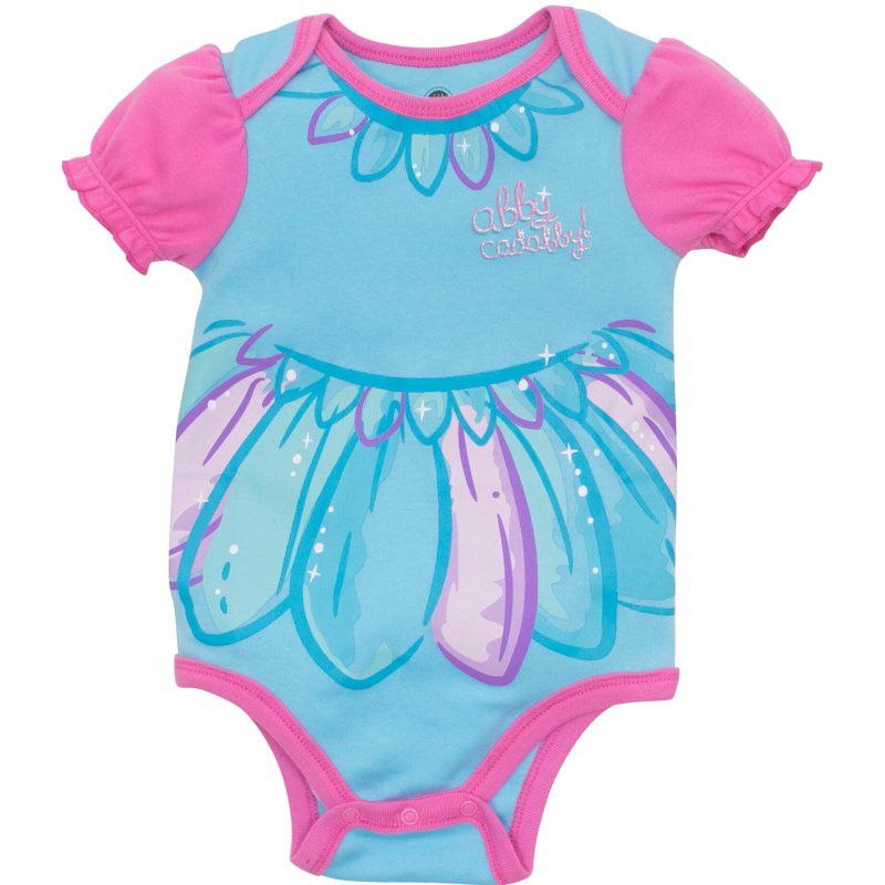 Baby Girl Sesame Street Abby Cadabby Costume Bodysuit and Hat Set