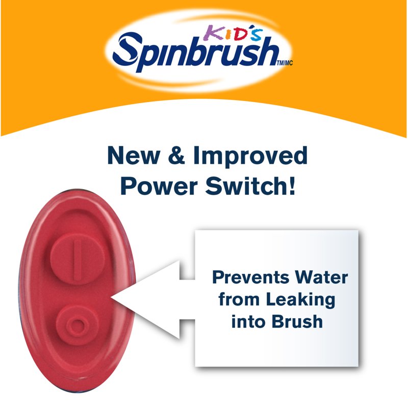 Kids' Battery-Powered Electric Toothbrush with Soft Bristles
