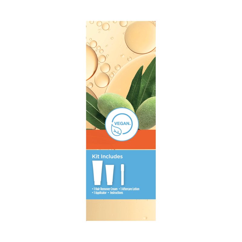 Vegan Facial Hair Remover Cream with Soothing Aftercare Lotion