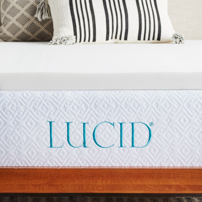 Lucid 2-Inch Premium Soft Foam Mattress Topper - King Size