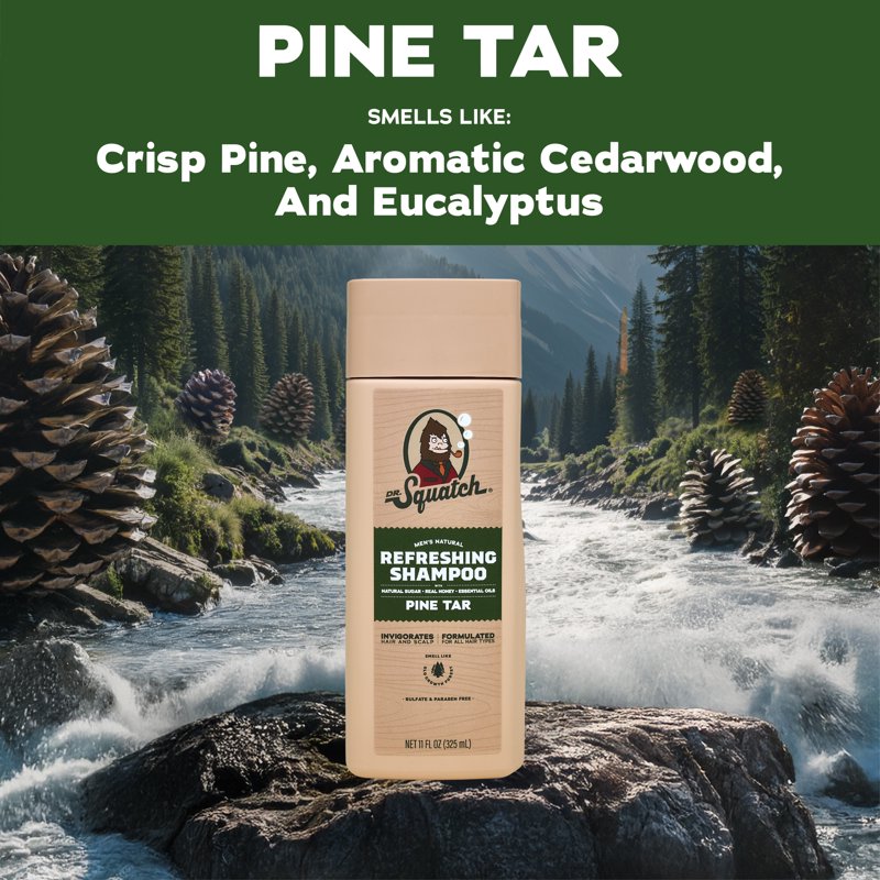 Natural Hydrating Shampoo for Men - Sulfate-Free Hair Cleanser