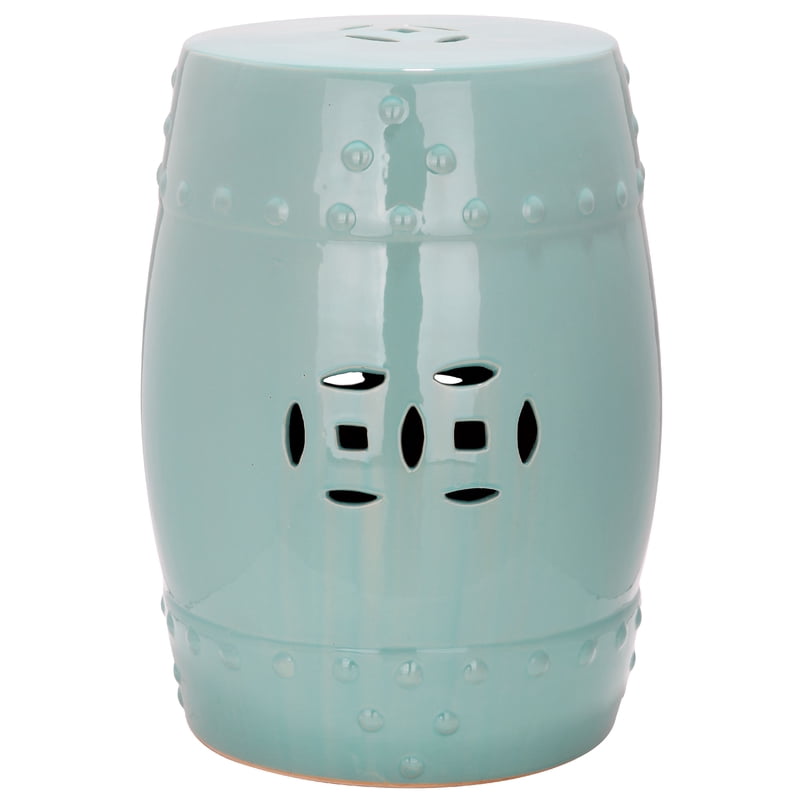 Modern Ming Ceramic Garden Stool - Indoor/Outdoor Accent Piece