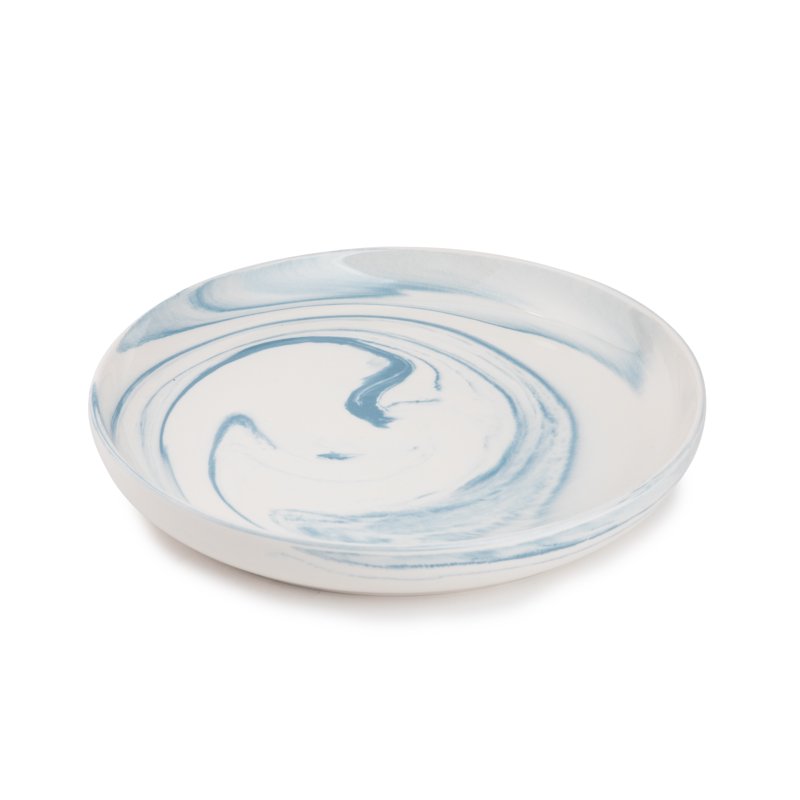Blue Marble 12-Piece Ceramic Dinnerware Set - Service for 4