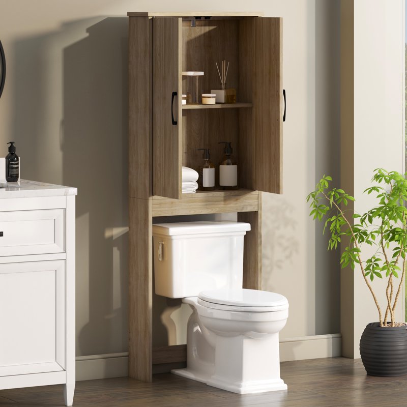 Mainstays Ardent Over-the-Toilet Bathroom Storage Cabinet - Euro Oak