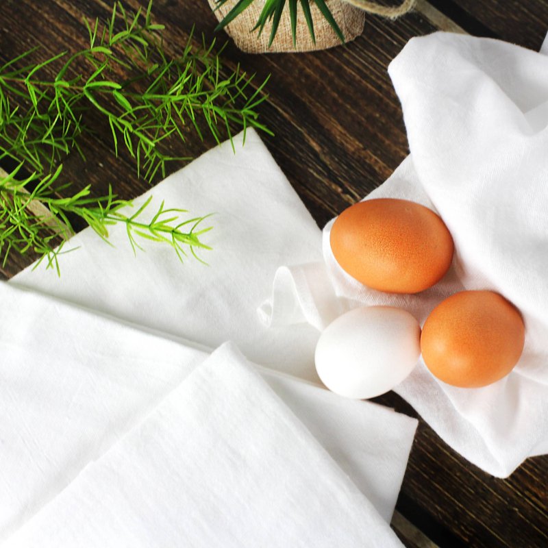 5 Pack Flour Sack Kitchen Towels - 100% Cotton White Set