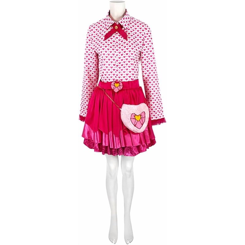 Women's Pink Queen Heart Cosplay Costume Set without Wig 2XL - Halloween & Roleplay