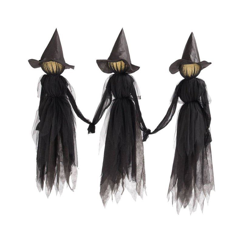 Halloween Hanging Ghost Decorations 59-Inch Skeleton Reapers Outdoor Party Props 2-Pack