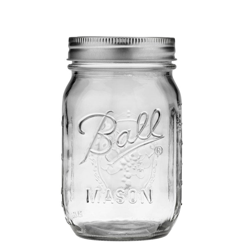 Pint Mason Jar 16 Oz - Regular Mouth - Single