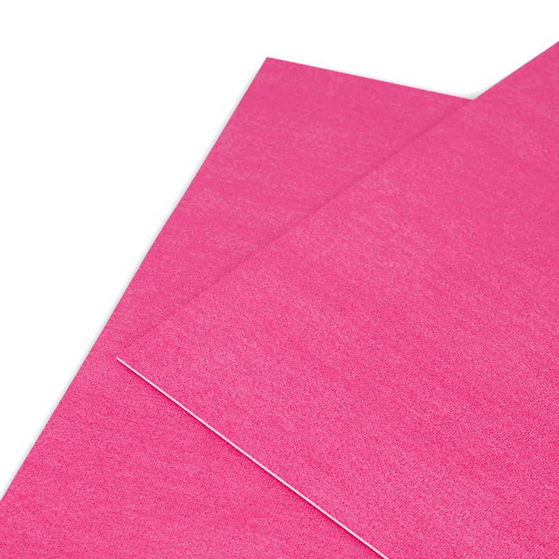 Textured Faux Leather Placemats - Set of 4, 12x18 in - Magenta/Orange