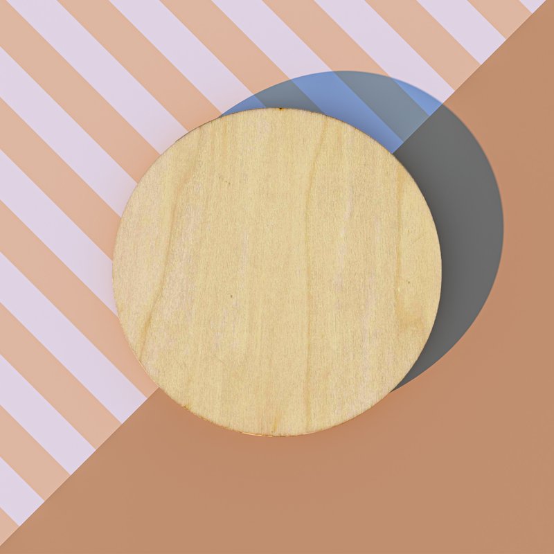 Unfinished Wood Circle - 5 Inch Diameter Craft Shape for DIY Projects - Single