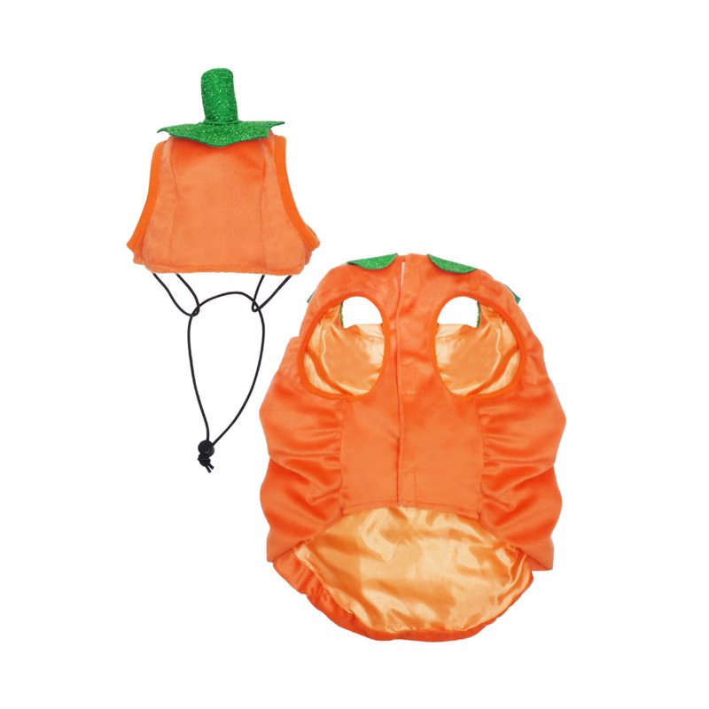 Pet Halloween Jack-O-Lantern Costume with Hat - Small