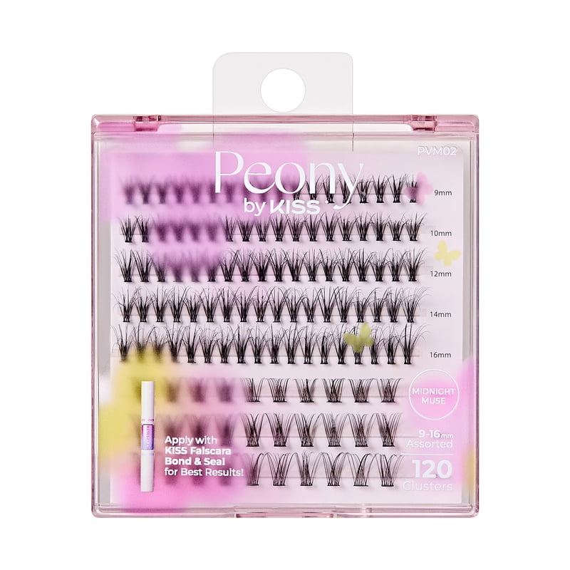 DIY False Eyelash Extension Kit with 120 Lash Clusters and Bond & Seal