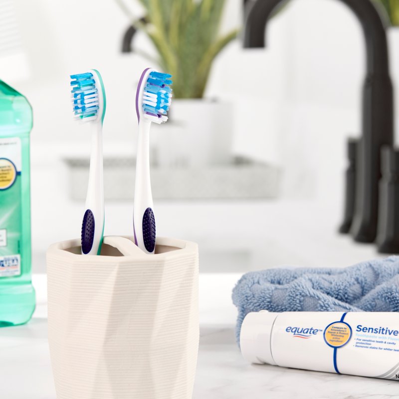 Adult Soft Rotation Toothbrush with Multi-Level Bristles - 4 Count