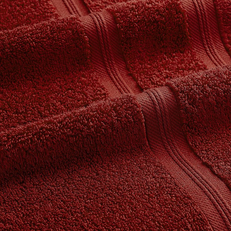 Crimson 9-Piece Cotton Towel Set - Quick Dry, Soft, Zero Twist Bath Towels