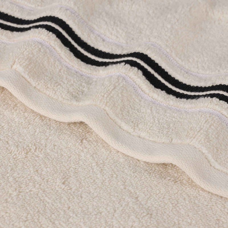 Ivory Hand Towel 6-Pack - Superior Sadie Zero Twist Cotton Solid Set